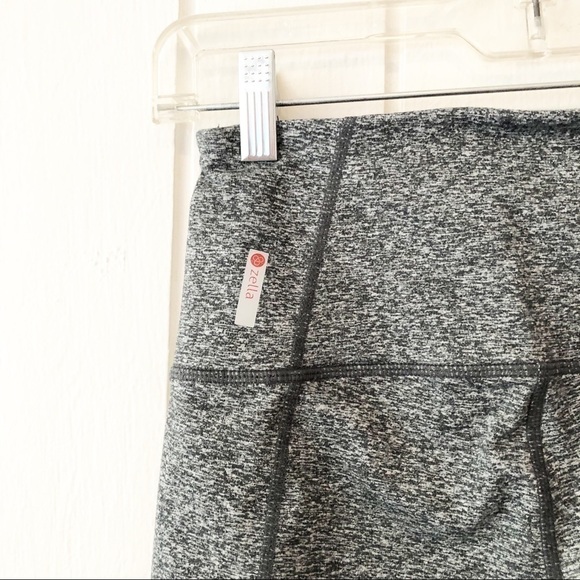 Zella Grey Mesh High Waisted Leggings - Picture 2 of 4